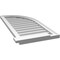 Ekena Millwork Quarter Round Top Right Surface Mount PVC Gable Vent w/ 2"W x 2"P Brickmould Sill Frame, 18"W x 38"H GVPQR18X3803SN - alternate 5